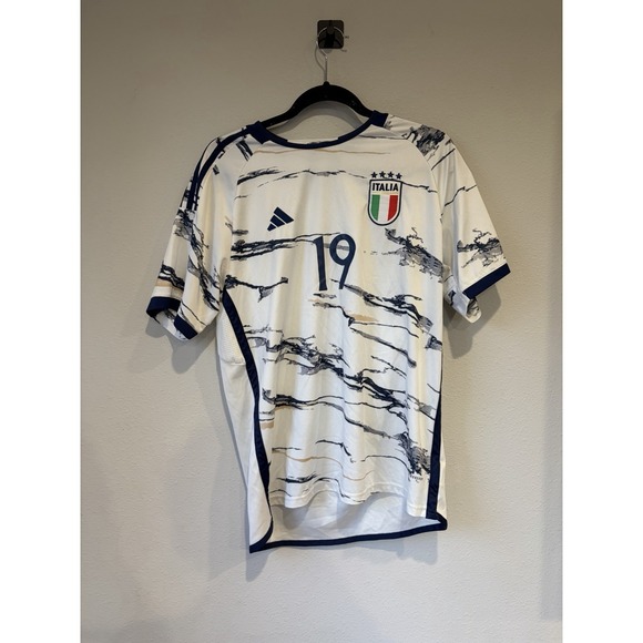 adidas Other - ITALY 2023/2024 AWAY FOOTBALL SHIRT JERSEY ADIDAS L #19 Casa Blanca